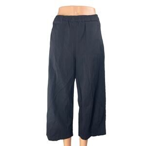 Good Girls Club Women's Gray High Rise Elastic Waist Wide Leg Trousers Pants 2